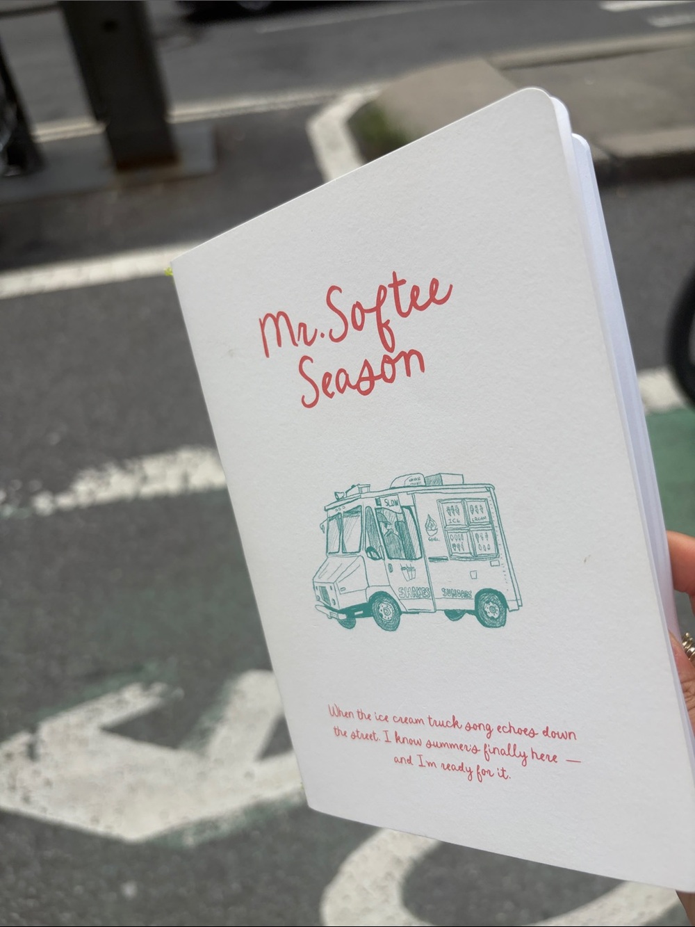 Mr. Softie Season sketchbook Mr. Softie blank notebook